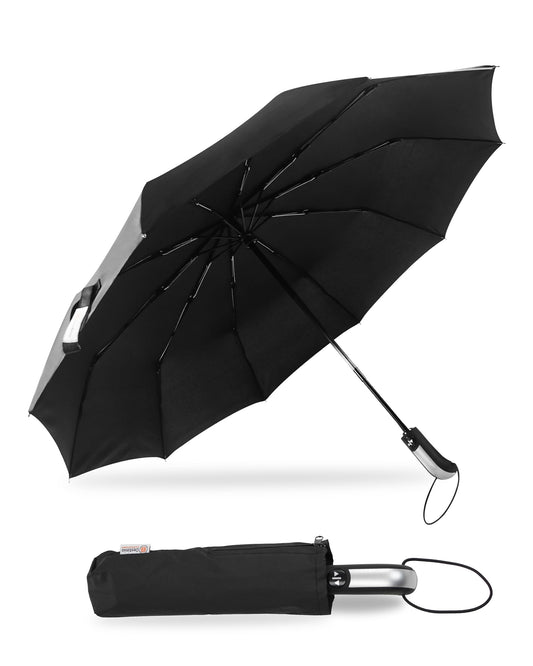 DESTINO Umbrella for Men - Automatic Large Size Foldable Umbrella with Travel Cover for Man and women - 3 fold Windproof umbrella