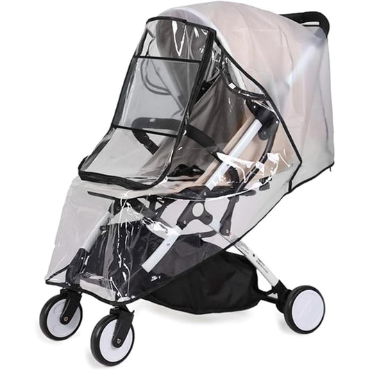 DOI SOFT® Baby Stroller Rain Cover – Waterproof, Windproof EVA Cover with Window for Sun & Snow Protection