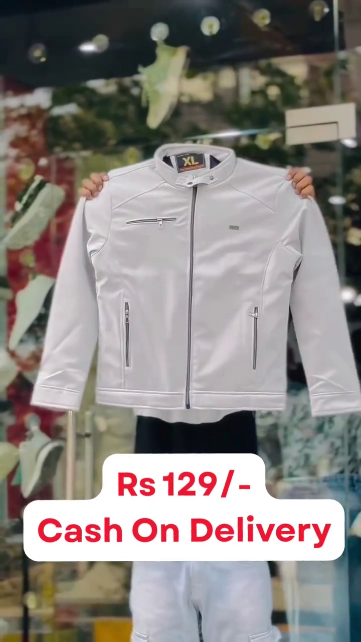 Premium White Men’s Jacket at Just ₹129 – Cash on Delivery Available - Image 5